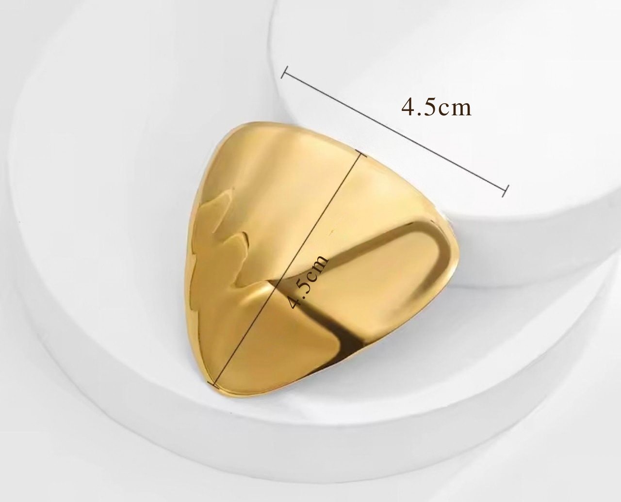 Broche Geométrico Banhado a Ouro 18k - Elegância e Estilo