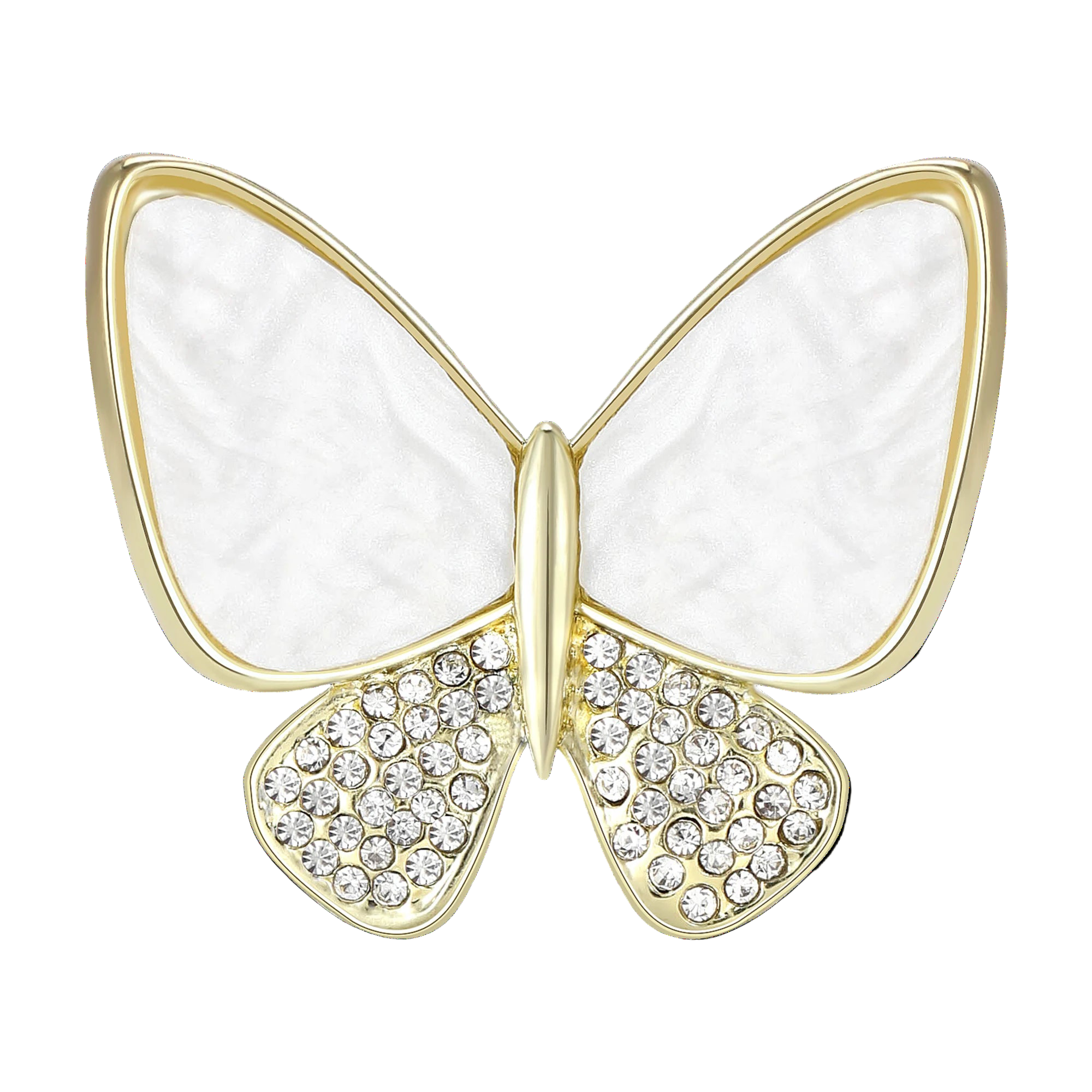 Broche Borboleta com Strass para Mulheres