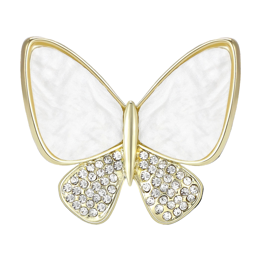 Broche Borboleta com Strass para Mulheres