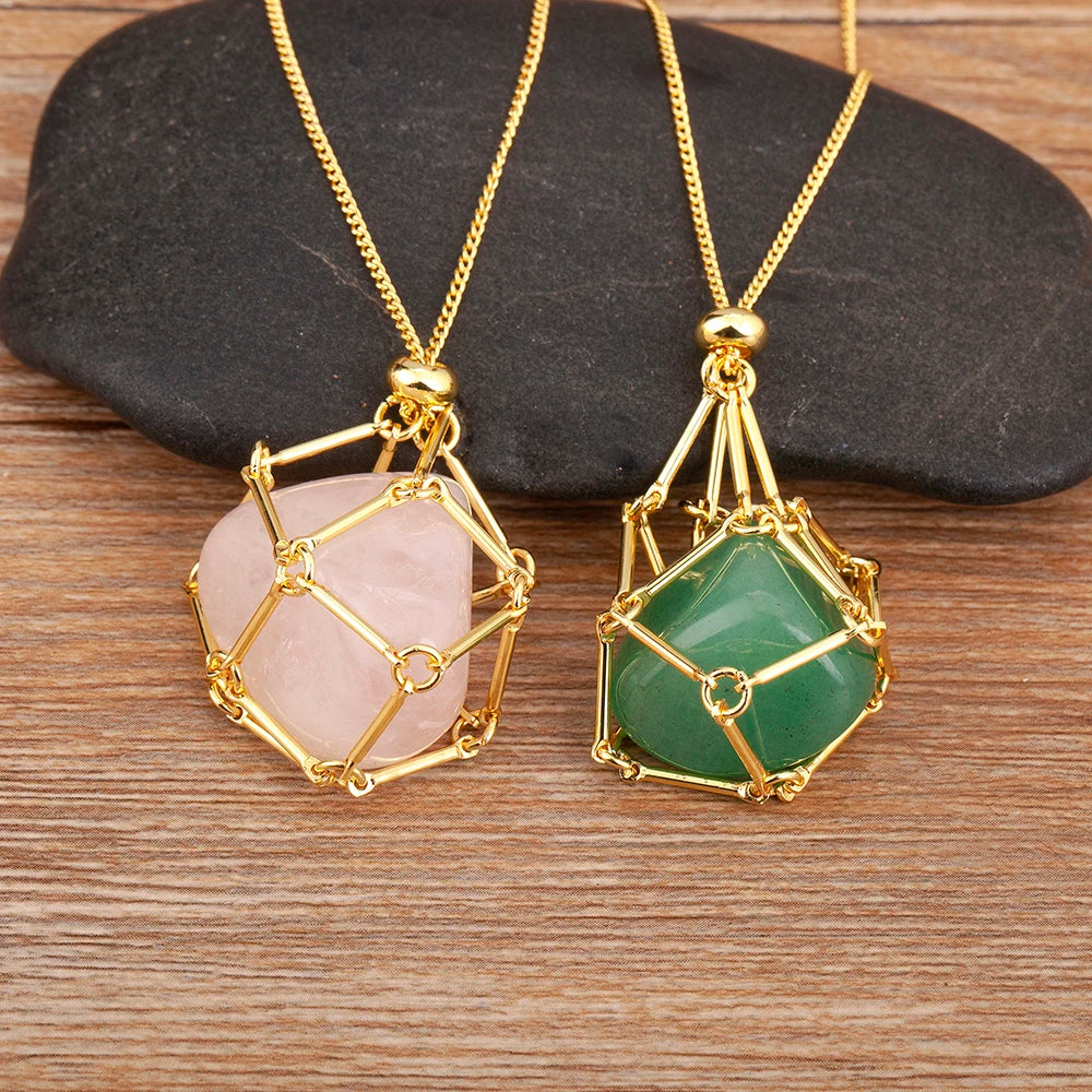 Nidin-Colar de Pingentes de Pedra Geométrica para Mulheres, Jóias Irregulares, Meninas e Meninos, presente de aniversário, novo, na moda, 7 cores