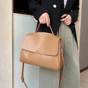 Bolsa de Couro Feminina de Luxo com Grande Capacidade