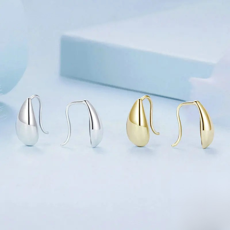 Brincos Gota de Prata Esterlina 925 Minimalistas