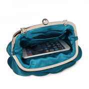 Venda quente saco de noite flor noiva pequena bolsa vestido completo festa bolsa carteira casamento feminino corrente floral senhora garras eb034