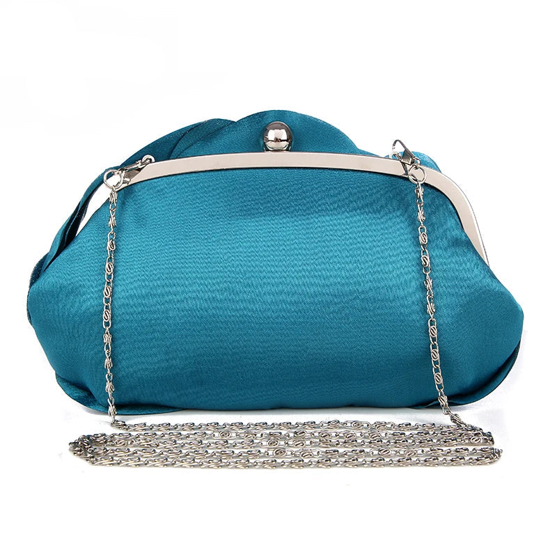 Venda quente saco de noite flor noiva pequena bolsa vestido completo festa bolsa carteira casamento feminino corrente floral senhora garras eb034