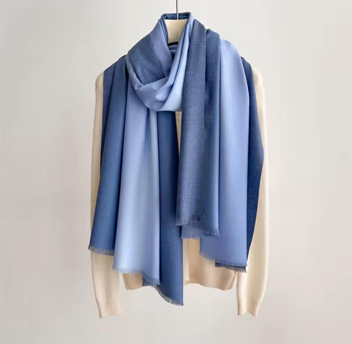 Xale Cachecol Feminino Gradiente Elegante e Aconchegante