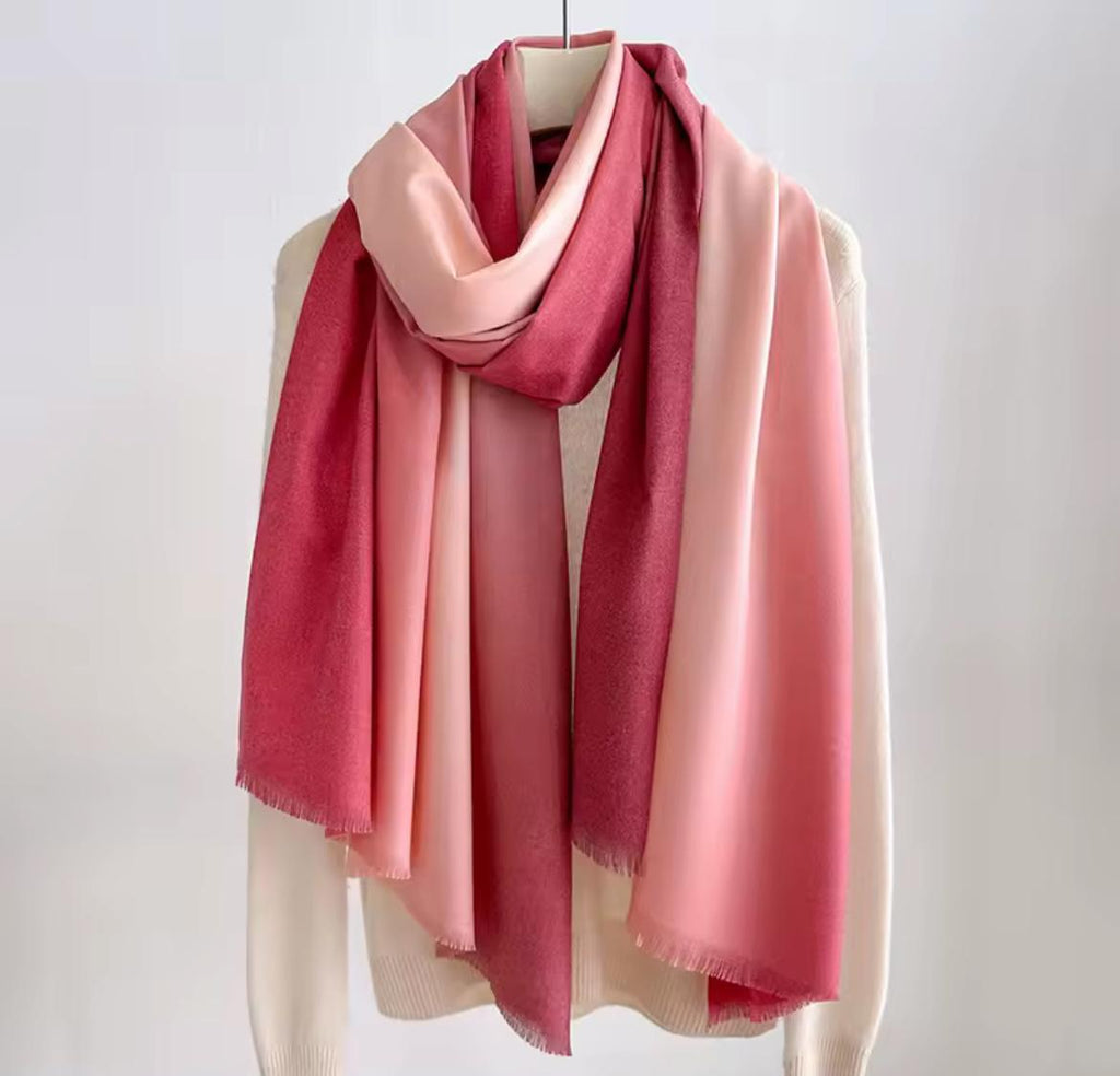 Xale Cachecol Feminino Gradiente Elegante e Aconchegante