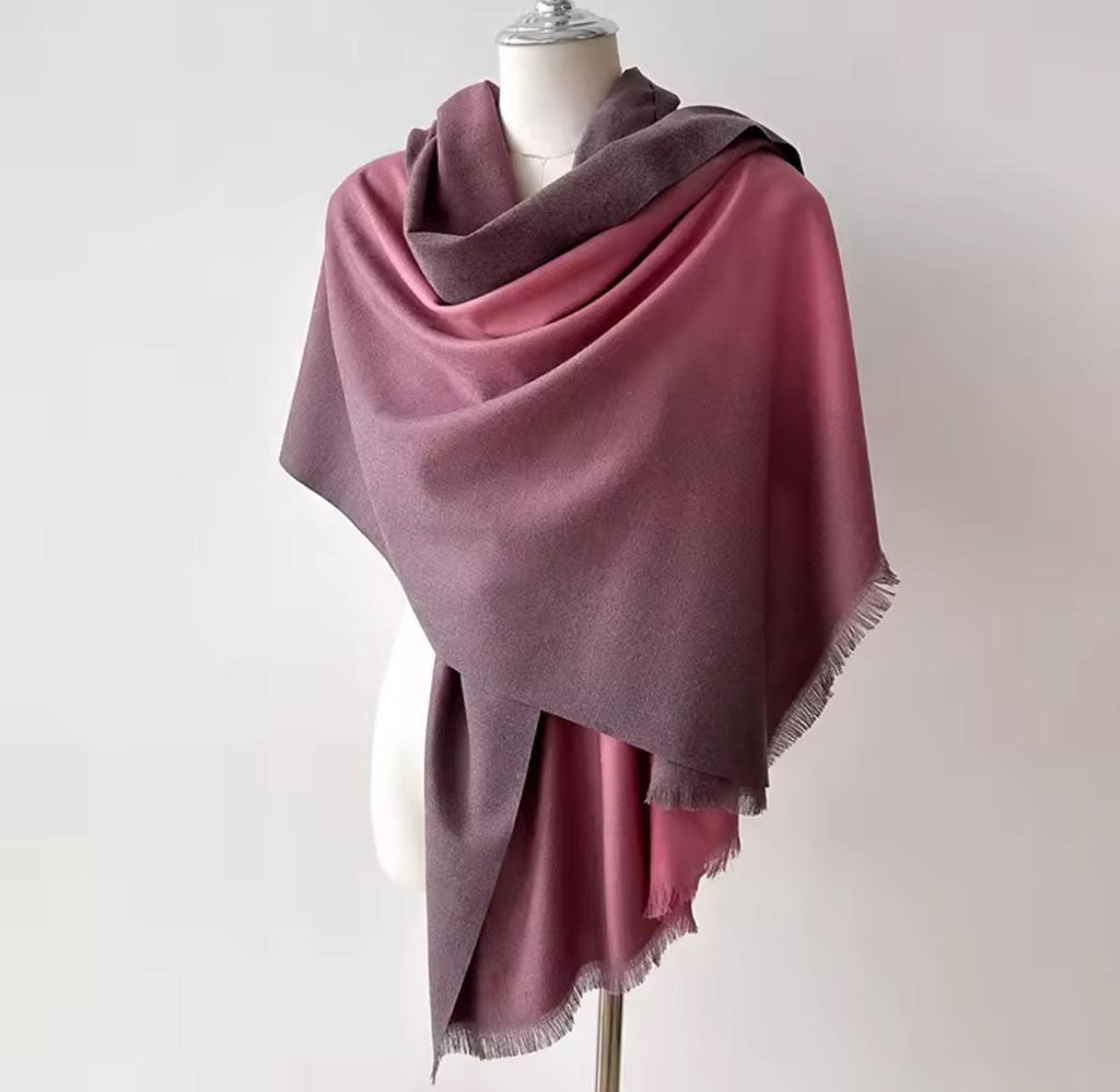 Xale Cachecol Feminino Gradiente Elegante e Aconchegante