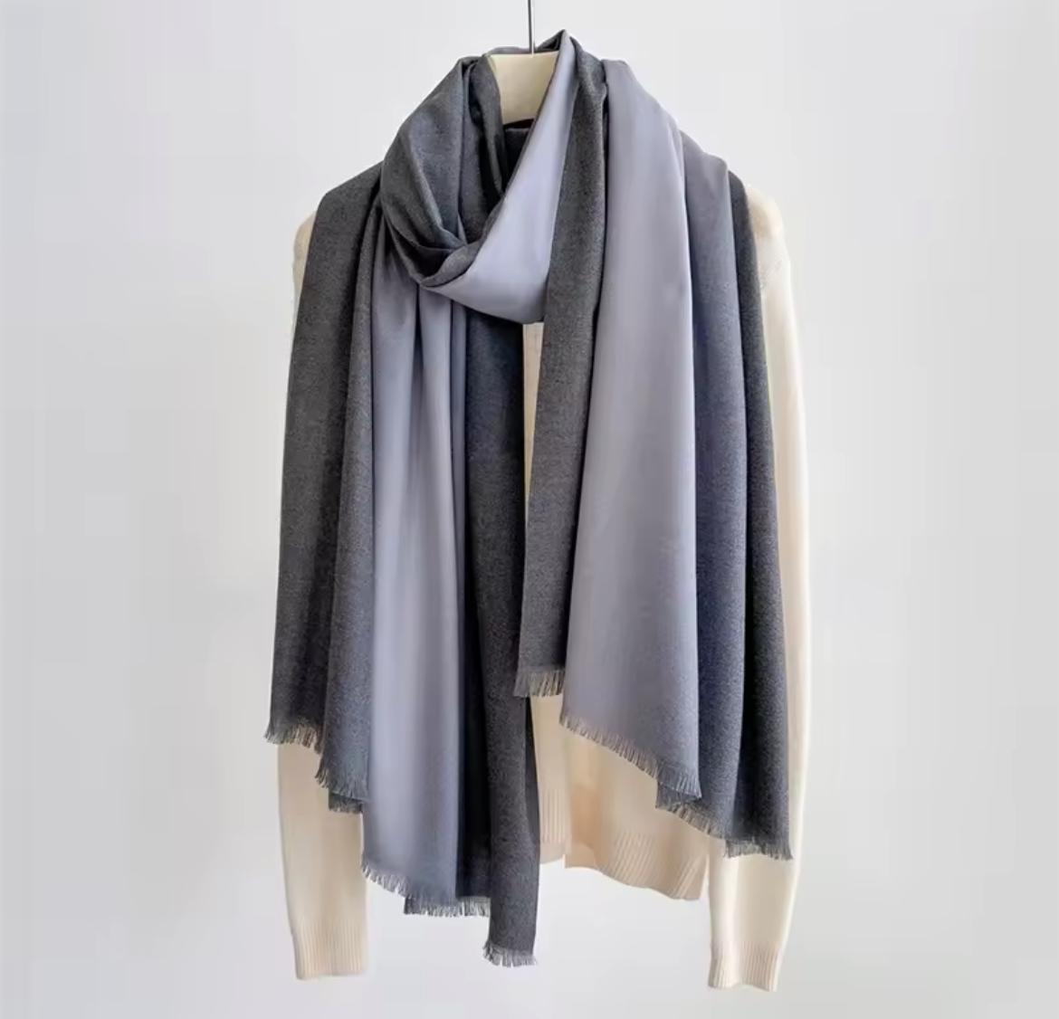 Xale Cachecol Feminino Gradiente Elegante e Aconchegante