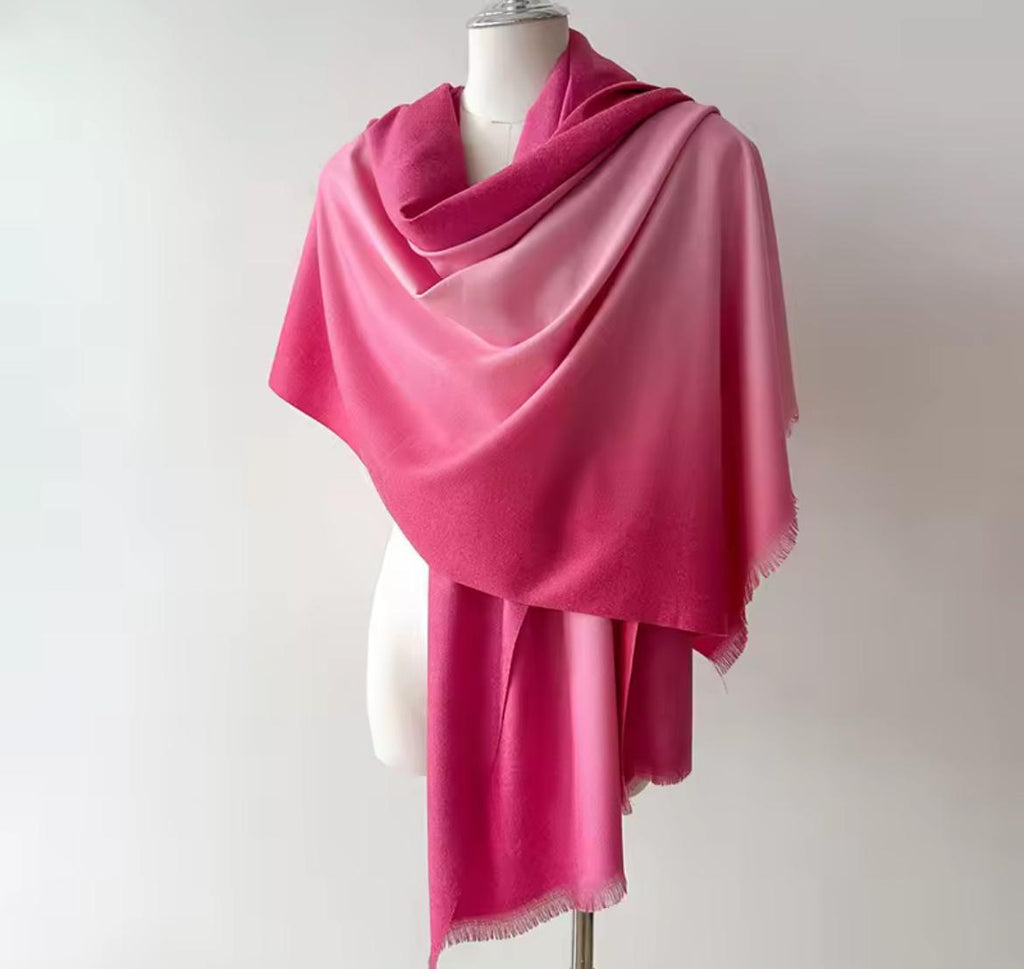 Xale Cachecol Feminino Gradiente Elegante e Aconchegante