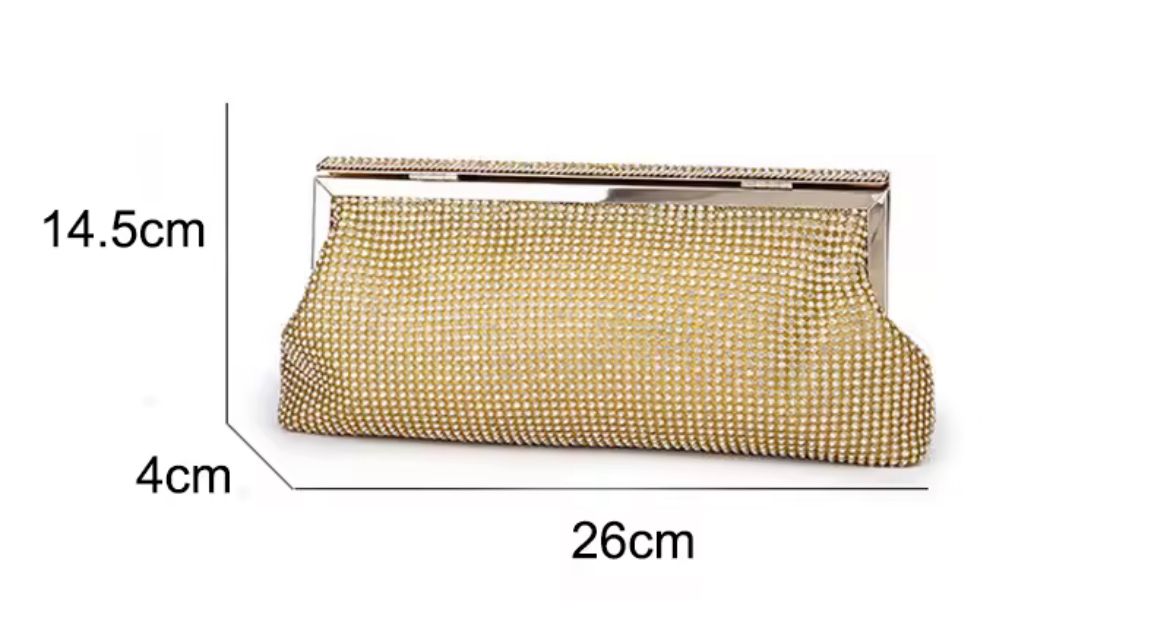 Clutch de Cristais Elegante