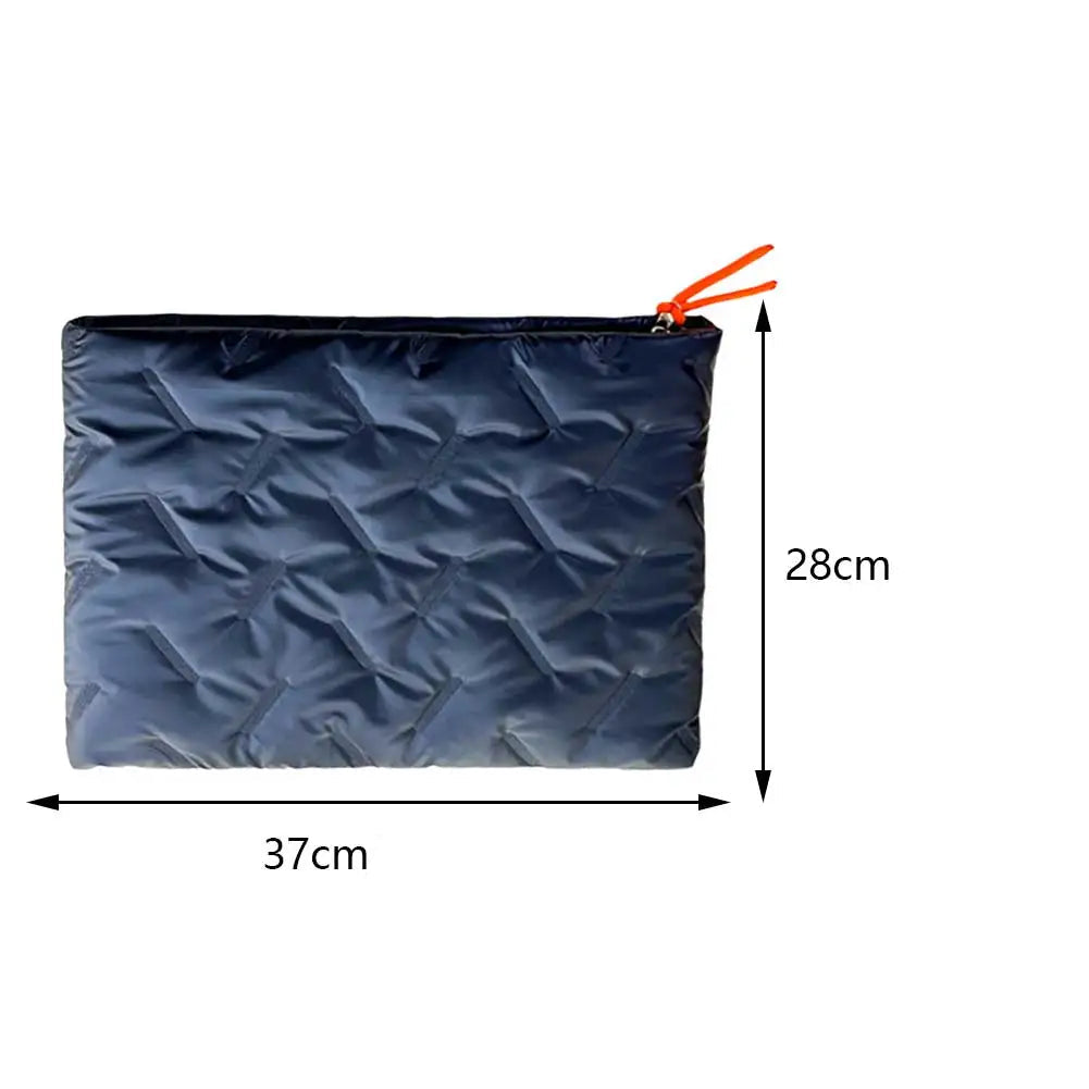 Laptop Sleeve Bag para mulheres, estojo Puffer, tampa da embreagem, saco do notebook, MacBook Pro 14 ", MacBook Air 13"