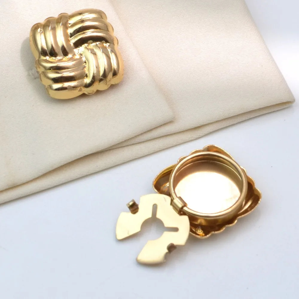 2 pçs botão capa abotoaduras para mulheres e homens moda liga camisa manga colarinho clipes acessórios de decoração