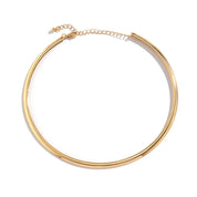 Ingemark vintage ferro metal torques gargantilha colar para mulheres goth cor de ouro suave corrente ajustável moda jóias steampunk