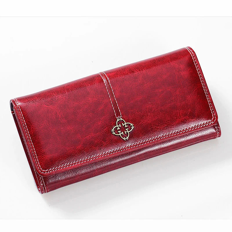 Carteira de couro feminina 	 Mulher de luxo carteiras longas moda feminina bolsas sacos de dinheiro 2022 bolsas das mulheres bolsa cartões titular