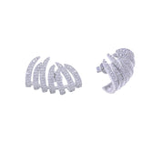 2025 alta qualidade micro pave bling cz cluster brinco sparking lindo feminino casamento noivado presente jóias