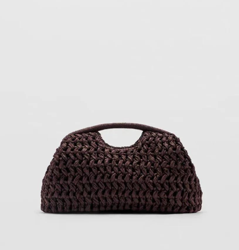 Marca tecido saco de embreagem luxo novo high-end beira-mar férias viagem grande capacidade palha feminina textura simples moda carteira