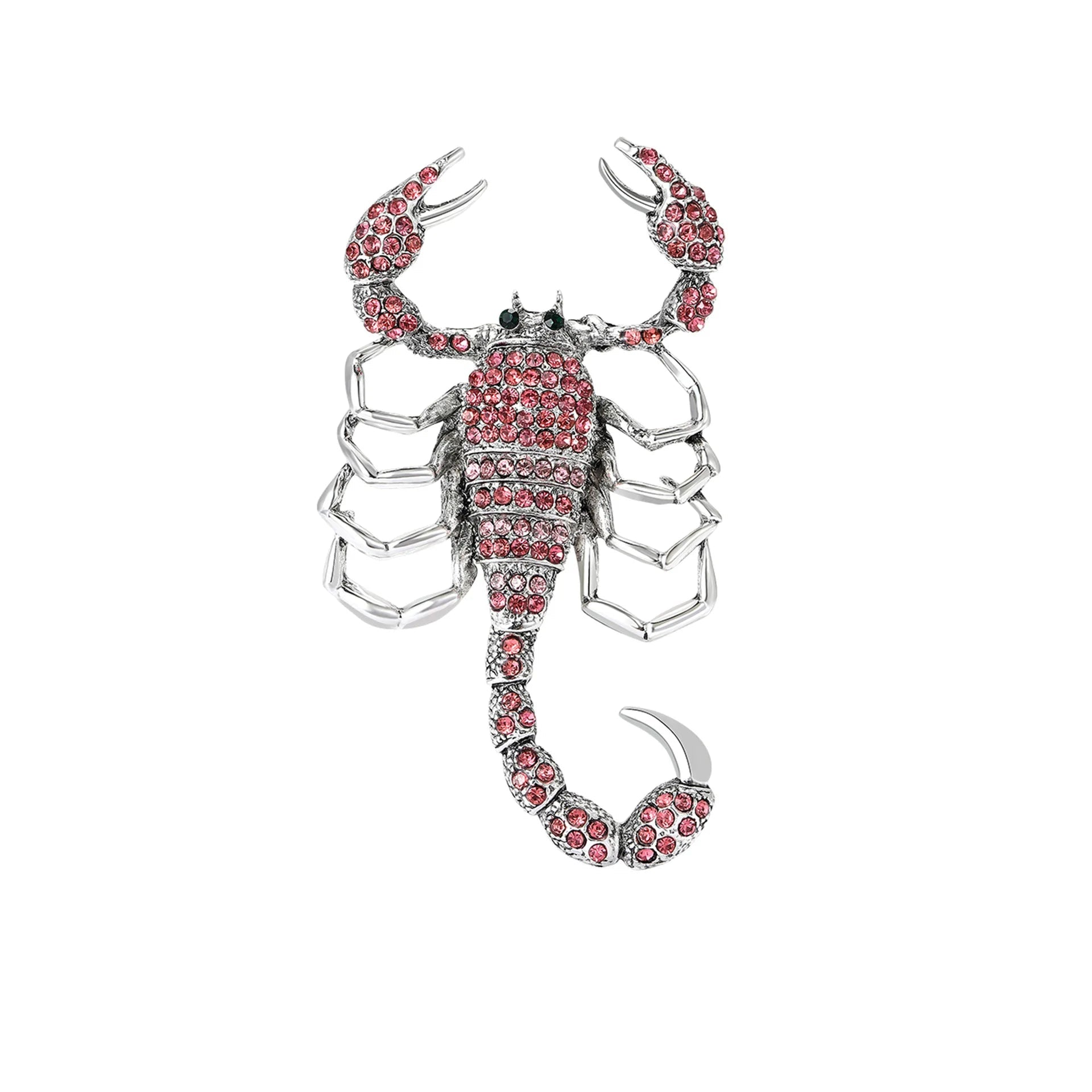 Broche de Escorpião com Strass e Design Sofisticado
