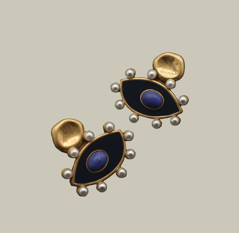Mm retro olho brincos para legal feminino meninas 2023 tátil de alta qualidade na moda punk designer jóias vintage pérola vintage