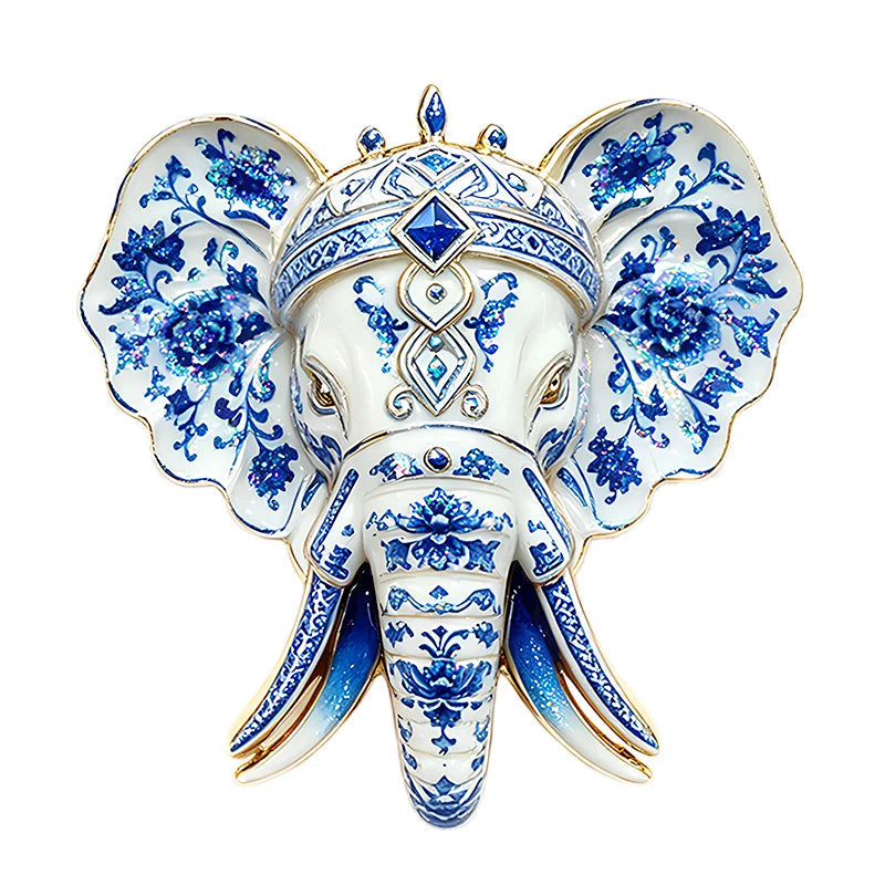 Broche Elefante Vintage Esmaltado com Design Elegante Feminino