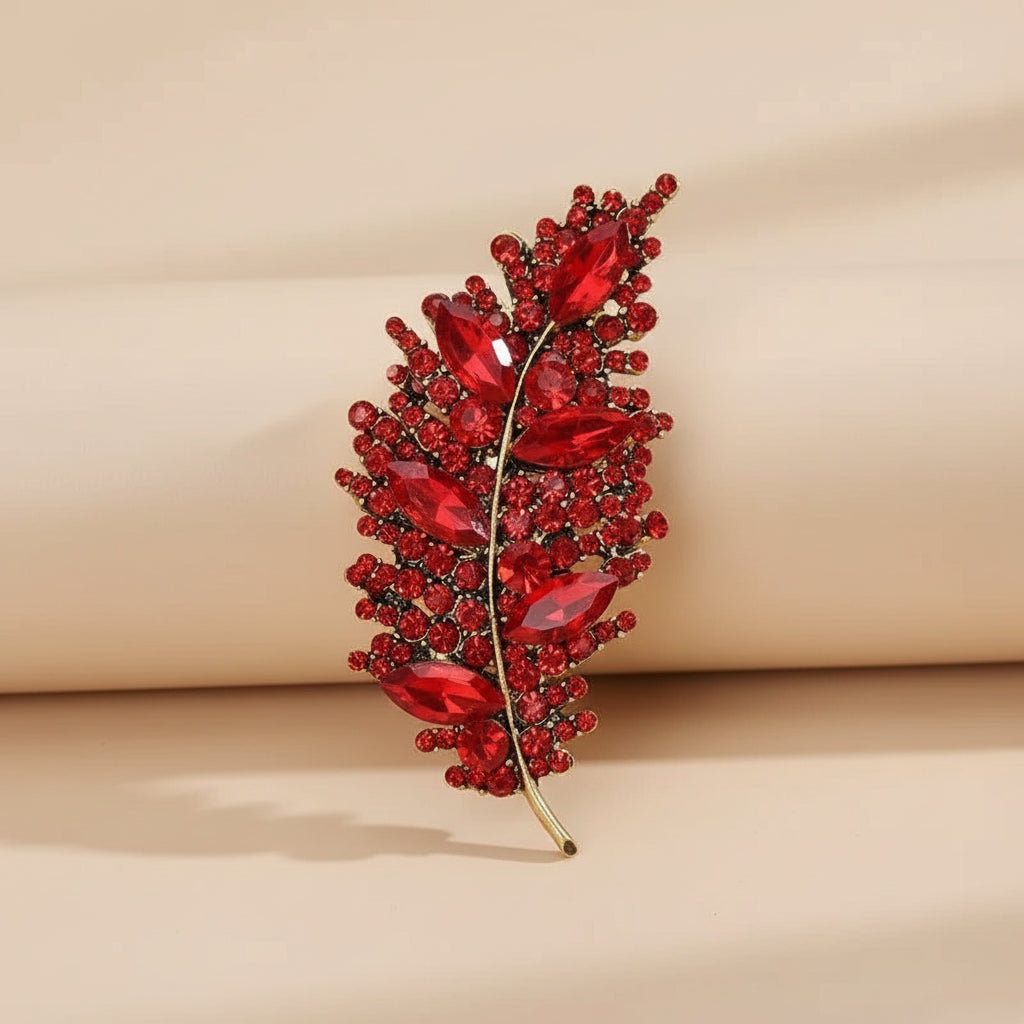 Mulheres meninas penas strass broches jóias roupas terno pinos acessórios