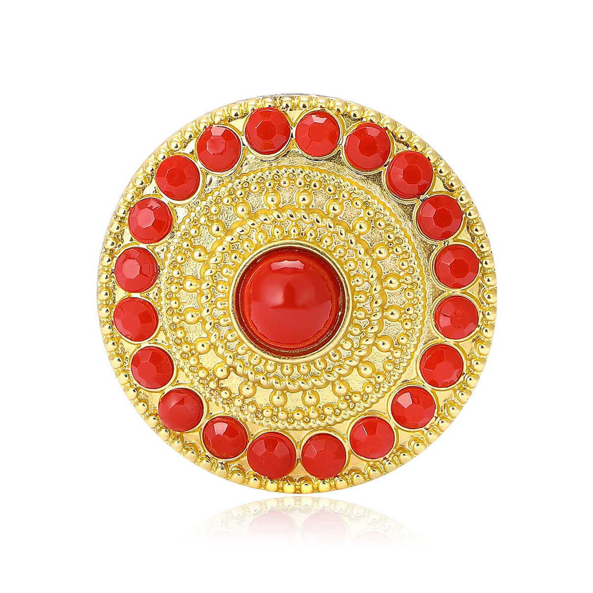 Broche Flor Turca com Pérolas e Design Boêmio Elegante Feminino