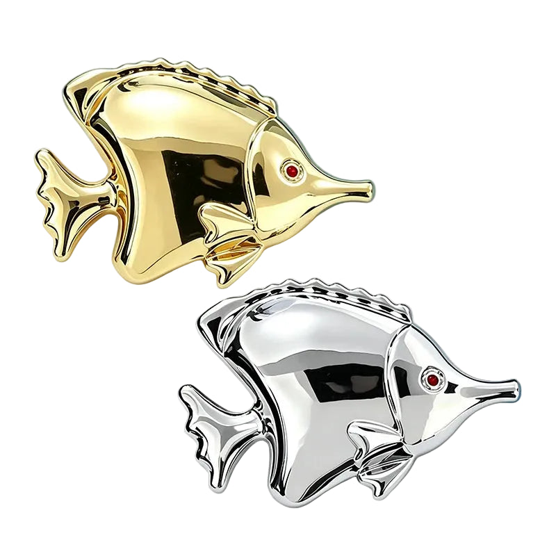 Broche Peixe com Strass Design Elegante Feminino