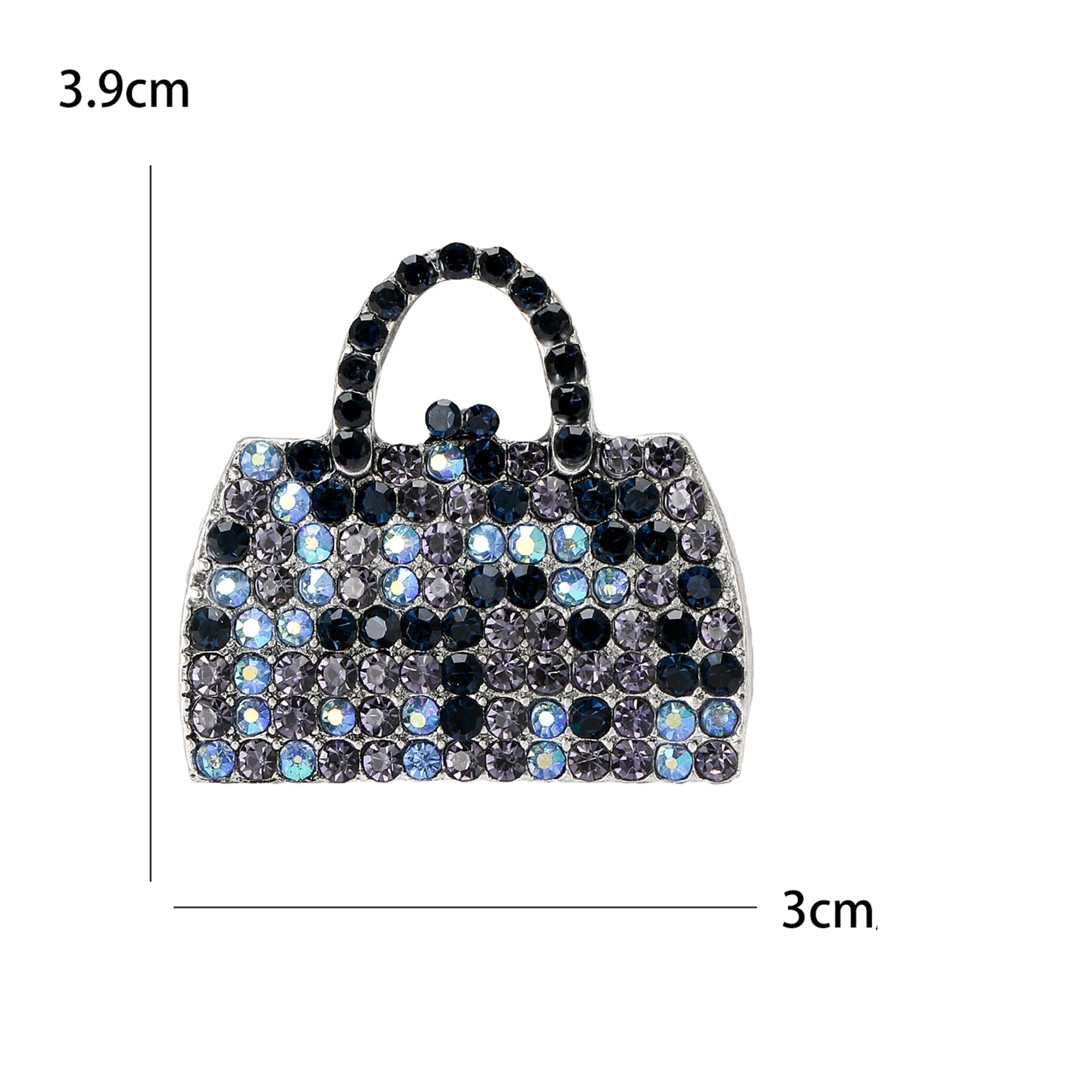 Broches de bolsa esmaltada para mulheres, bolsa feminina, banquete, festa, mochila, presentes, acessórios de joias