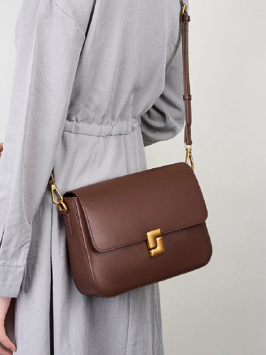 100% couro dividido bolsa de ombro feminina moda pequena praça axila saco de alta qualidade das mulheres commuter crossbody saco