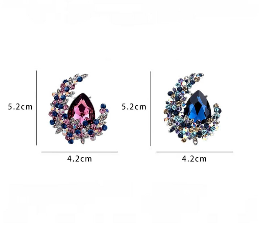 Xm requintado designer zircão broche para mulheres lua brilhante cristal lapela pino roupas de luxo jóias acessórios