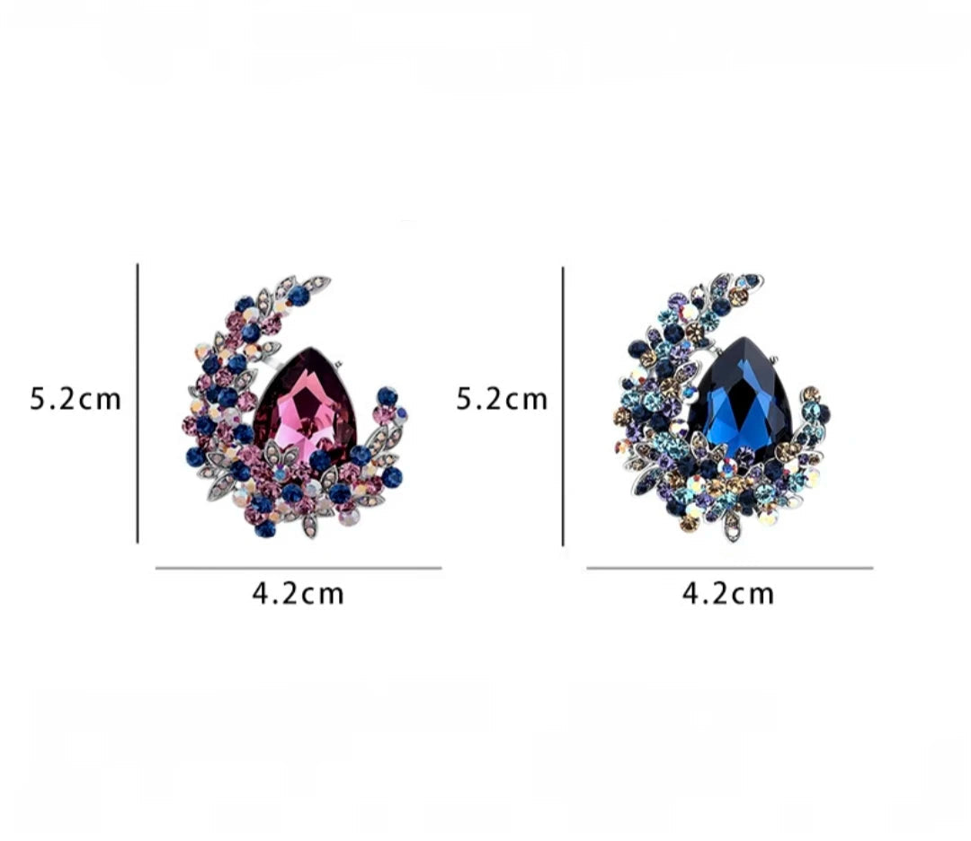 Xm requintado designer zircão broche para mulheres lua brilhante cristal lapela pino roupas de luxo jóias acessórios