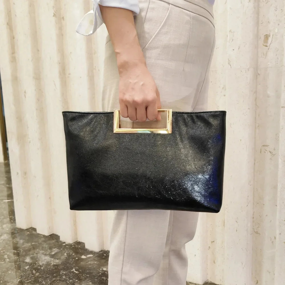 Bolsa de ombro elegante em couro PU para mulheres, bolsas crossbody elegantes, bolsas femininas, moda escritório, Y2k