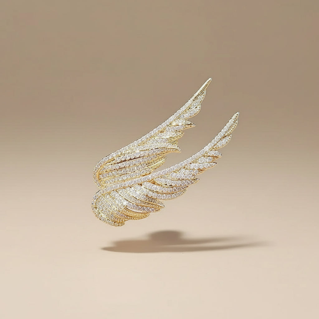 Mulheres meninas penas strass broches jóias roupas terno pinos acessórios