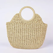 Marca tecido saco de embreagem luxo novo high-end beira-mar férias viagem grande capacidade palha feminina textura simples moda carteira