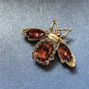 Skeds clássico vintage grande strass abelha broches pinos para mulheres luxo cristal inseto jóias terno roupas broche pino emblemas