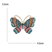 Broche de Borboleta com Strass para Acessórios Elegantes