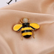 Skeds clássico vintage grande strass abelha broches pinos para mulheres luxo cristal inseto jóias terno roupas broche pino emblemas