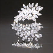 Huitan lindos brincos femininos completos com deslumbrante pedra cz espumante brincos de piercing de orelha joias de festa dropshipping
