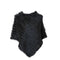 Real pele de coelho de malha natural poncho colete moda envoltório casaco xale senhora cachecol pele natural festa de casamento atacado capa