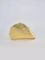 Retro dourado prata metal grande concha saco acrílico novo banquete festa mão com tudo incluído ombro feminino crossbody sacos de noite