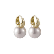 2022 novo bonito pérola studs hoop brincos para mulheres cor de ouro eardrop minimalista minúsculo huggies aros casamento moda jóias