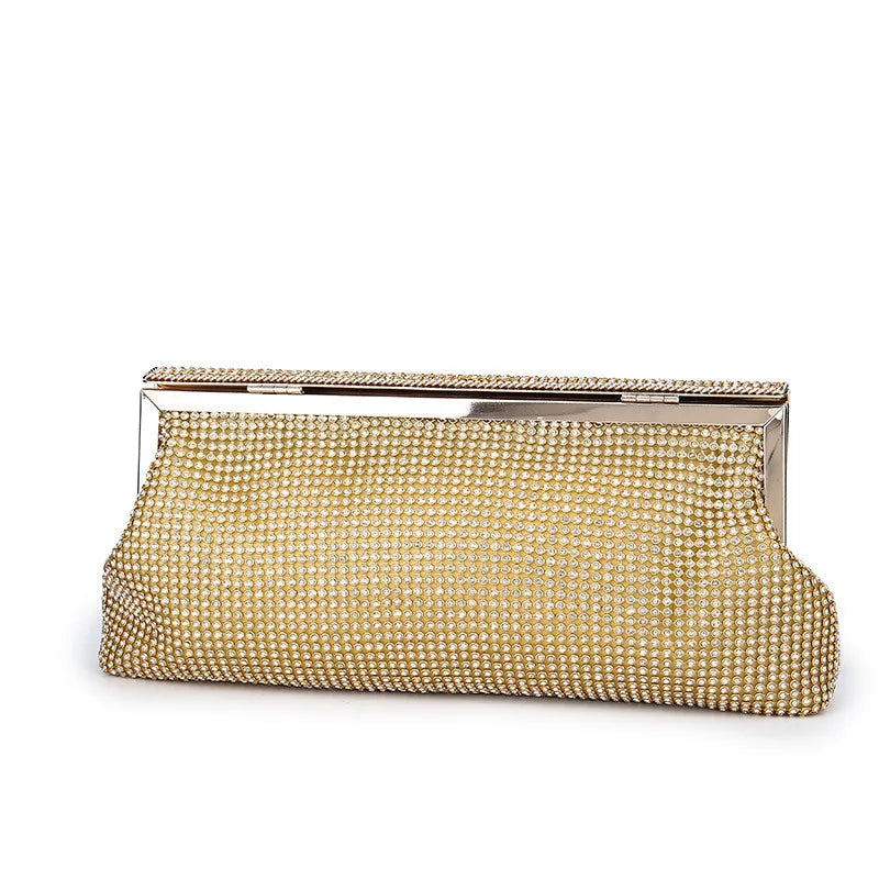 XMESSUN-Diamante Evening Clutch Bag para Mulheres, Bolsa Carteira, Bolsa de Ombro, Crossbody Clip Bag, Cadeia, Festa de Casamento, Marca de Moda, Novo