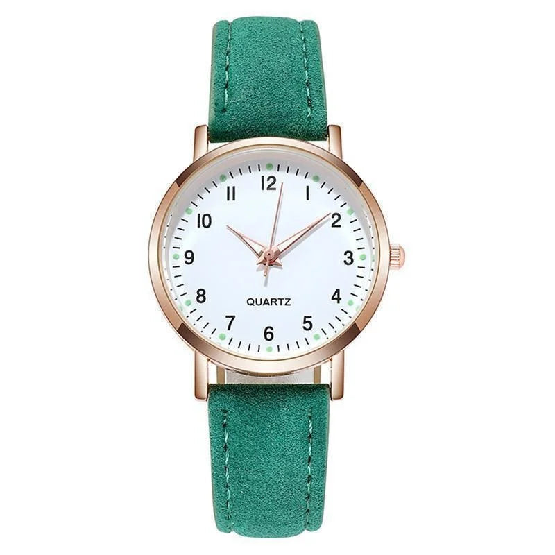 Senhoras diamante-cravejado luminoso retro feminino relógio de couro cinto relógio de quartzo feminino simplicidade decoração casual relógios de pulso