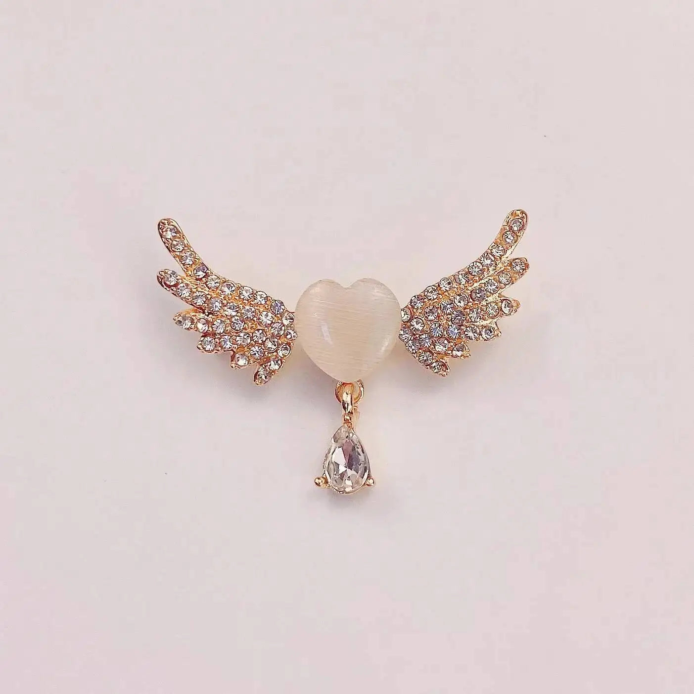 Casaco jóias acessórios colar anti explosão broche excelente cristal asa broches qualidade liga pérolas borla broche fivelas