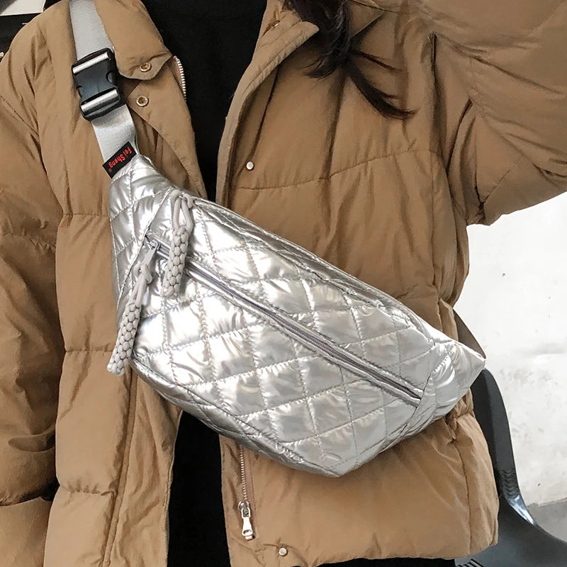 Bolsas de peito masculinas e femininas, bolsas de cintura, alças ajustáveis, bolsas crossbody casuais, adequadas para deslocamento diário