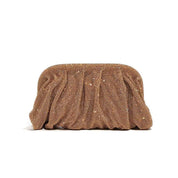 Glamourosa bolsa de noite com pérolas e strass para mulheres |   Embreagem elegante para performance em palco |   Bolsa brilhante para festa de casamento e baile 