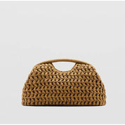 Marca tecido saco de embreagem luxo novo high-end beira-mar férias viagem grande capacidade palha feminina textura simples moda carteira