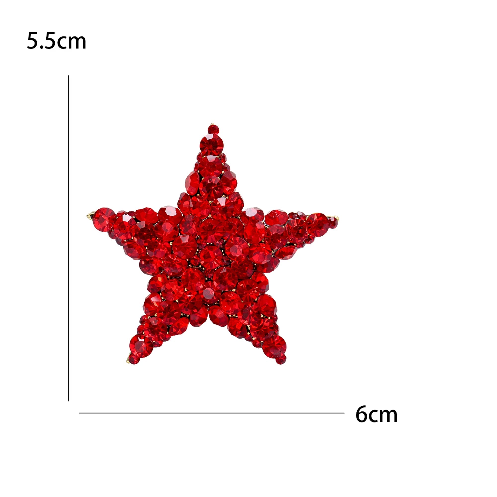 Alfinetes de estrela de tiro com borla para mulheres unissex strass estrela broches escritório festa amigo presentes acessórios de joias