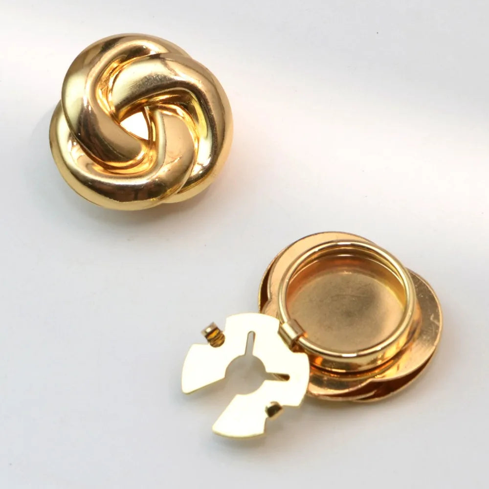 2 pçs botão capa abotoaduras para mulheres e homens moda liga camisa manga colarinho clipes acessórios de decoração