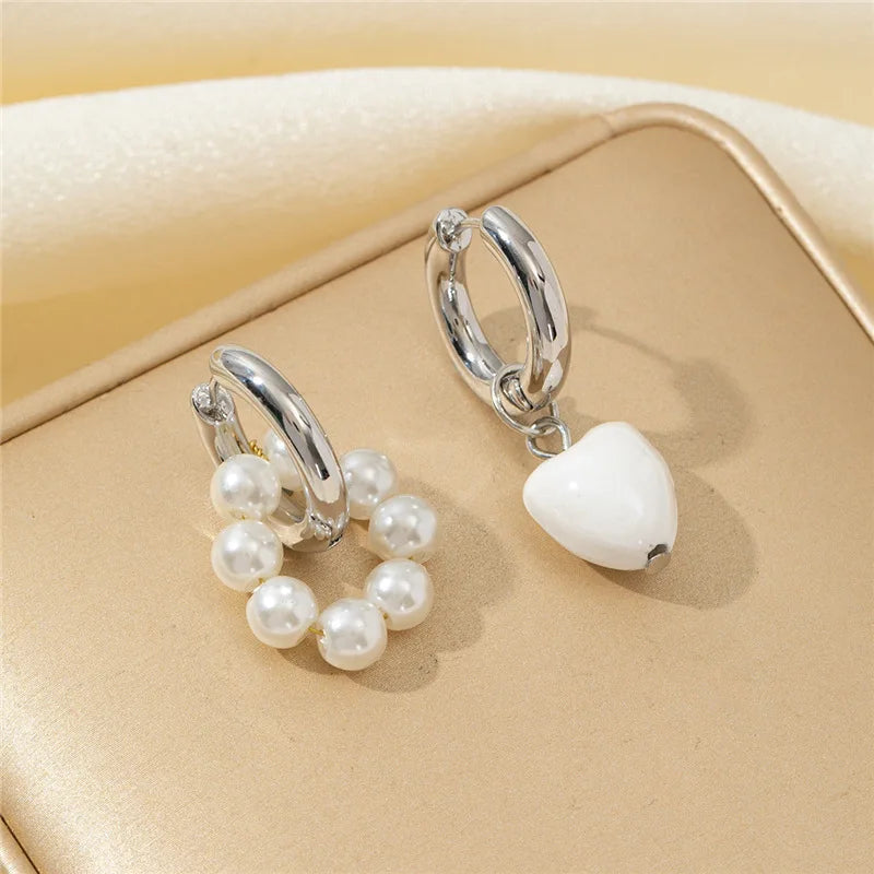 2024 boêmio moda declaração borla pérola círculo hoop brincos para mulheres meninas elegante jóias de casamento presente