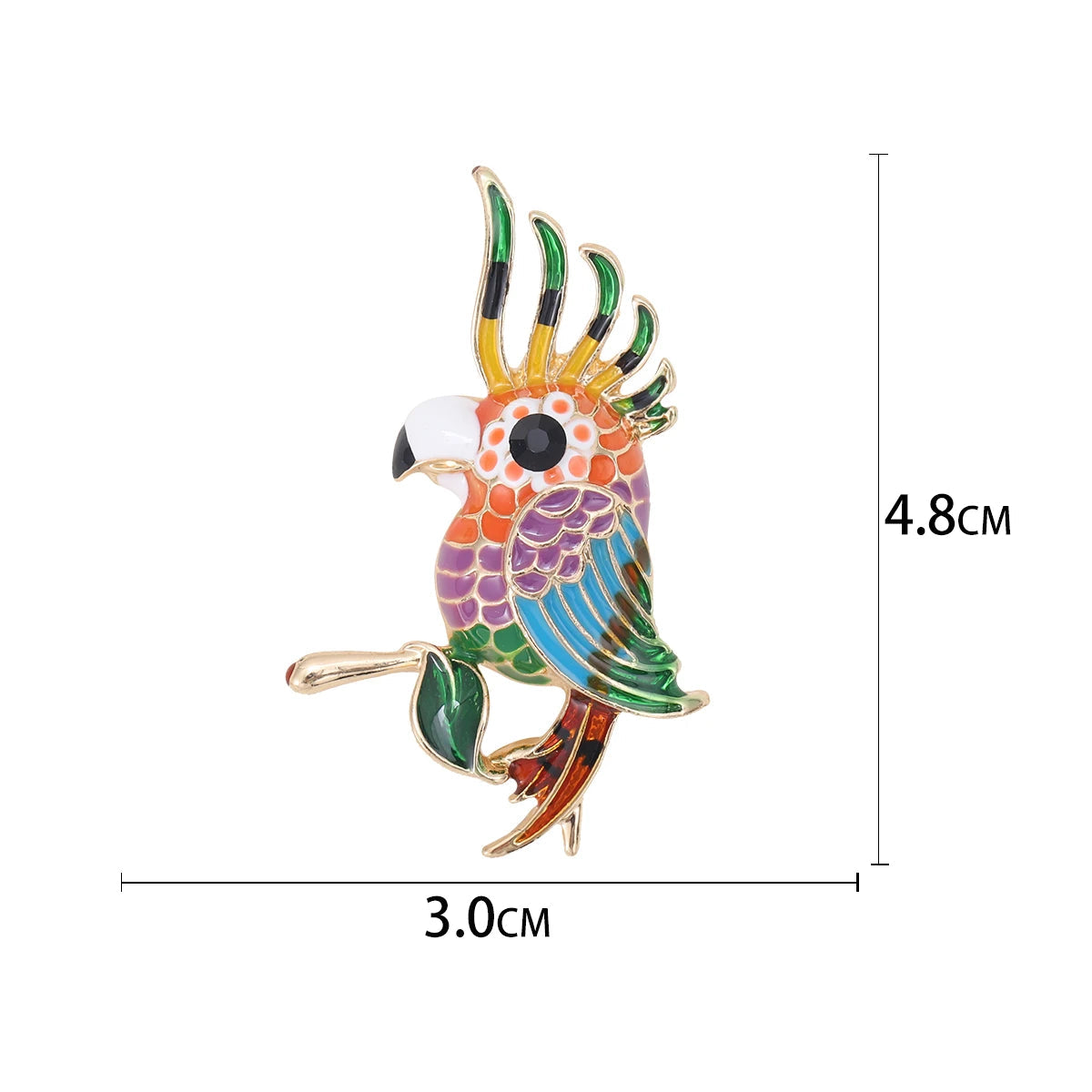 Popular strass pássaros broches para mulheres unisex bonito esmalte animal pinos banquete festa mochila presentes jóias acessórios